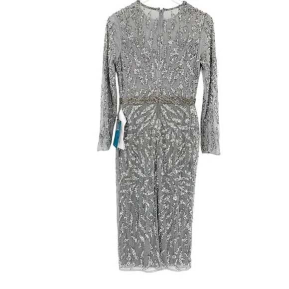 Mac Duggal 5521 Embellished Illusion Sheath Dress NWT - Picture 6 of 7